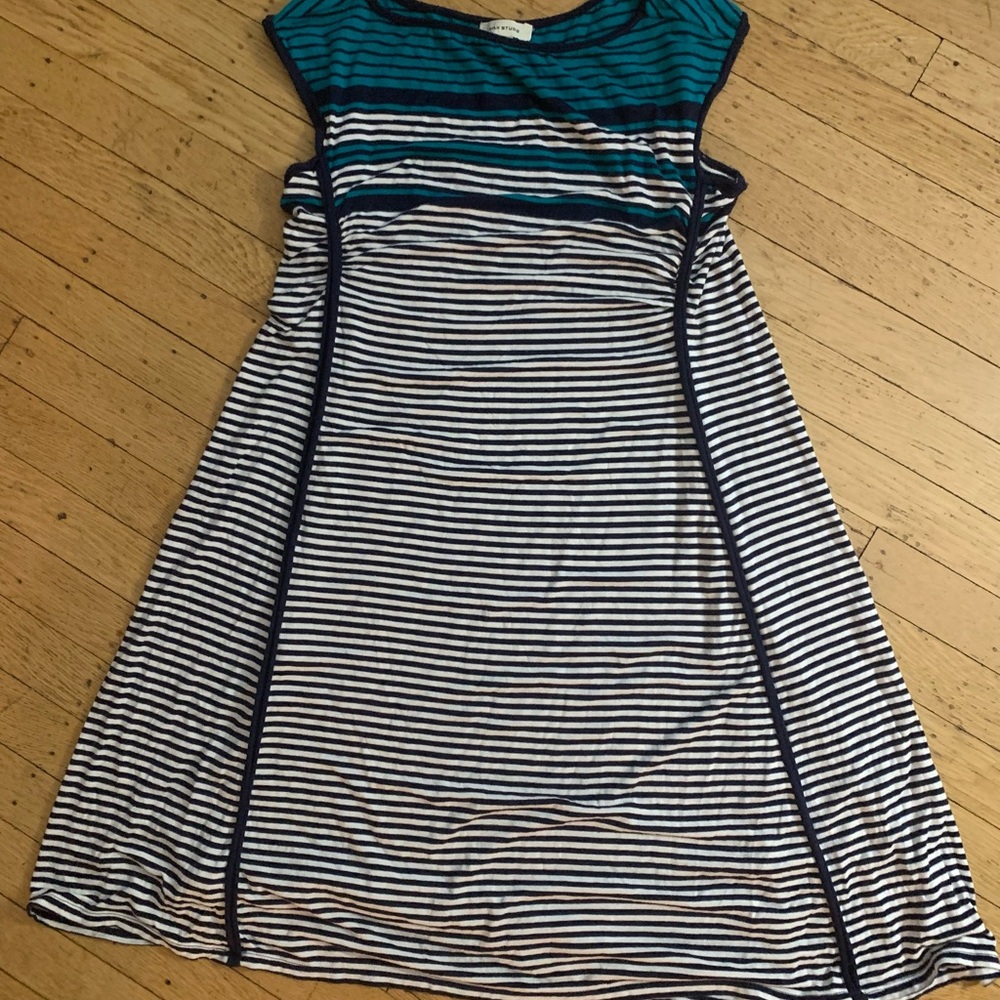 Striped Teal and Navy Dress from Max Studio